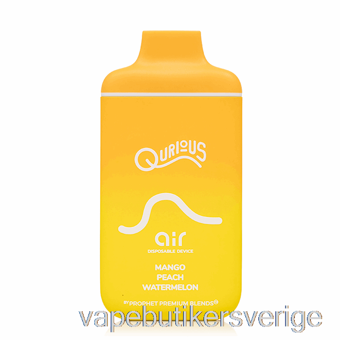Vape Sverige Qurious Air 6000 Engångsmango Persika Vattenmelon